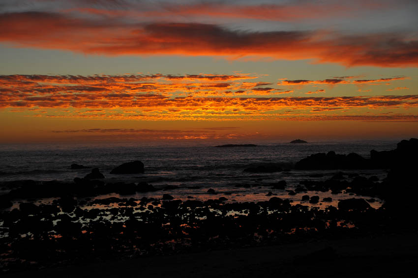 Sunset view from the battery point beach house photo by patt wardlaw