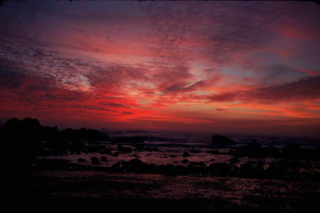 sunset at Battery point